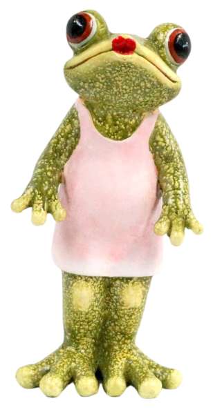 Bezaubernde Froschfrau ca. 44 cm - Dekofigur